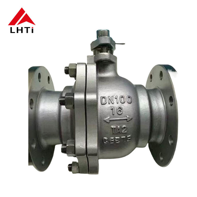 Dobra cena Gr 2 ASME B16.34 Flanka zaworu kulkowego tytanowego Forged Titanium Ball Corrosion Resistant 6 Inch Ball Valve w Internecie