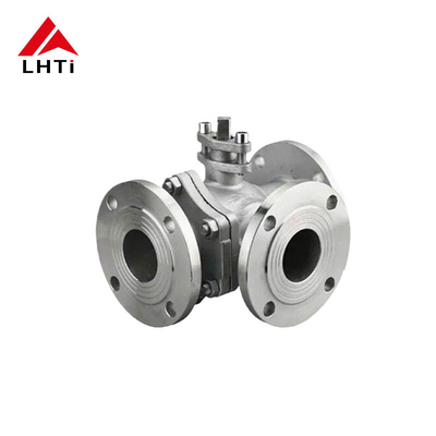 Dobra cena 3 Way Ball Valve Titanium Full Port Ball Valve TA1 TA2 z podłączeniami flansem w zastosowaniach wodnych i energetycznych w Internecie