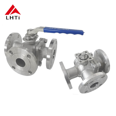 Dobra cena 3 Way Ball Valve Titanium Full Port Ball Valve Gr1 z podłączeniami flansem w Internecie