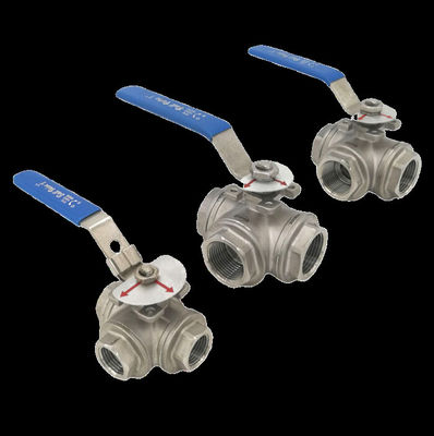 Dobra cena Trójstronny zawór kulkowy - zawory kulkowe Ti Gr2 DN 15 klasa 150-2500 z flansami do oczyszczania wody w Internecie